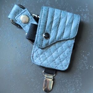 Steampunk Leather Garter Card holder